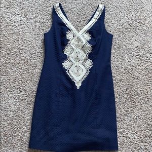 Blue and Gold Lilly Pulitzer Dress